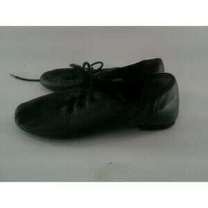 Dance Jazz Shoes So Danca  Black 12M Kids Lace Up  Leather